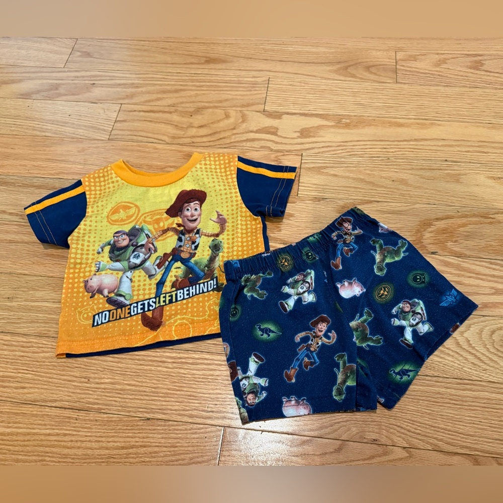 Disney Toy Story toddler Woody and Buzz 2 piece pajamas